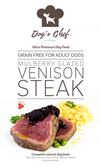 Dog’s Chef Mulberry Glazed Venison Steak 500g