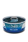 Farmina N&D cat OCEAN tuna & salmon konzerva 70 g